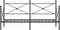 vidaXL - Slaapbank - zonder - matras - 90x200 - cm - staal - zwart
