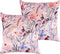 ANEMONES - Sierkussen set van 2 - Pastelroze - 45 x 45 cm - Fluweel