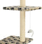vidaXL - Kattenkrabpaal - met - sisal - krabpalen - 260 - cm - pootafdrukken - beige
