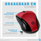 HP 220 - Draadloze muis - Optische sensor 1600dpi - Rood