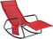 SoBuy OGS47-R - Schommelstoel - Opvouwbaar - Rood