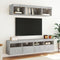 vidaXL - Tv-wandmeubel - met - LED-verlichting - 80x30x40 - cm - betongrijs