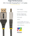 Startech.com DP14VMM1M - DisplayPort 1.4 Kabel - 8K 60Hz HDR10 - Grijs Zwart