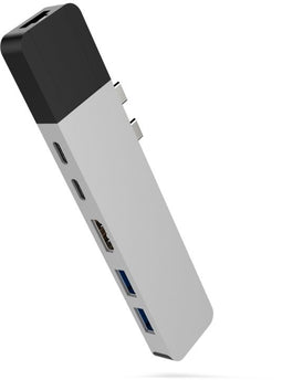 Hyper HyperDrive NET 6-in-2 Hub - USB-C Dockingstation - 1x HDMI 1x Ethernet 2x USB 3.2 - Zilver