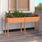 vidaXL - Plantenbak - met - voering - 161x45x76 - cm - massief - vurenhout - bruin