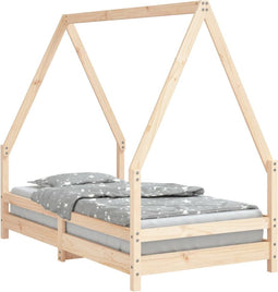 vidaXL - Kinderbedframe - 80x160 - cm - massief - grenenhout