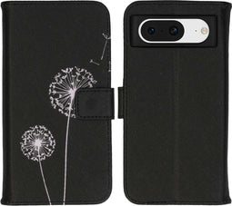 iMoshion Hoesje Geschikt voor Google Pixel 8 Hoesje Met Pasjeshouder - iMoshion Design Softcase Bookcase - Meerkleurig / Dandelion
