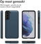 imoshion Hoesje Geschikt voor Samsung Galaxy S21 Hoesje - Ruimte voor 2 pasjes - imoshion Backcover met pasjeshouder - Donkerblauw