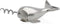 Bitten Narwhal Corkscrew & Bottle Opener Silver