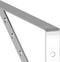 vidaXL - Plankdragers - 4 - st - 40x2,5x25 - cm - roestvrijstaal - zilverkleurig