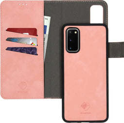iMoshion Hoesje Geschikt voor Samsung Galaxy S20 Hoesje Met Pasjeshouder - iMoshion Uitneembare 2-in-1 Luxe Bookcase - Lichtroze