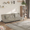 vidaXL - Slaapbank - 2-zits - met - 2 - kussens - fluweel - lichtgrijs