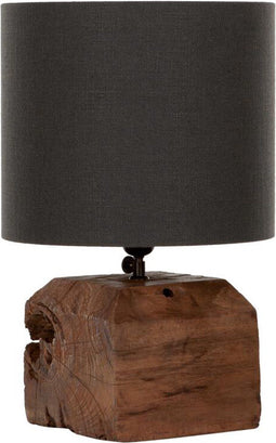 MUST Living Table lamp Reef,40xØ35 cm, linen dark shade