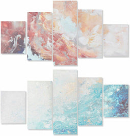 Schilderij DKD Home Decor Pijnboom Canvas (2 pcs)