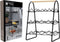 Metalen wijnflessen rek/wijnrek voor 9 flessen 33 x 29 x 46 cm - Wijnfles houder