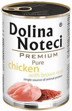 Dolina Noteci Premium Pure rijk aan kip met rijst - nat hondenvoer - 400g