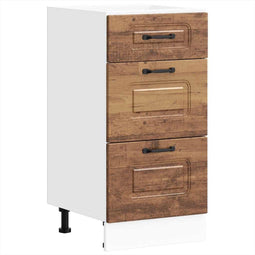 vidaXL - Keuken - onderkast - Kalmar - bewerkt - hout - oud - houtkleurig