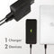 LogiLink PA0213 - USB-oplader 65W - 1x USB-A 1x USB-C - Zwart