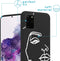 iMoshion Hoesje Geschikt voor Samsung Galaxy S20 Plus Hoesje Siliconen - iMoshion Design hoesje - Wit / Zwart / Line Art Woman White
