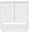 vidaXL - Dressoir - 70x41x75 - cm - bewerkt - hout - wit