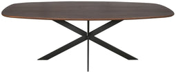 StarFurn Eettafel Ferris Eiken Deens Ovaal 240cm Walnoot