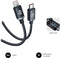 SUBBLIM SUBCAB-C06002 - USB-kabel USB 2.0 - 2 m USB C - Zwart