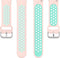 Siliconen Sport Air Bandje Geschikt voor Samsung Galaxy Watch 5 / Pro / 4 / 3 / Active 2 - Roze / Lichtgroen