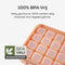 KitchenLove IJsblokjesmaker - IJsblokjesvorm 64 blokjes - BPA-vrij - Stapelbaar