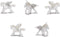Safari Pegasus Speelgoedfiguren Junior Wit 192 Stuks