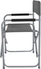 Bo-Camp Regisseursstoel - Klapstoel - Stalen frame - 600D polyester - Grijs