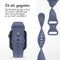 imoshion Siliconen⁺ bandje - Geschikt voor Apple Watch 1, 2, 3, 4, 5, 6, 7, 8, 9, 10 (42 mm), SE - 38/40/41 mm - Blauw - S/M