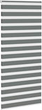 vidaXL - Zebra - rolgordijn - 110x230 - cm - stofbreedte - 105,9 - cm - donkergrijs
