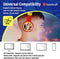 Lazerbuilt HMSM-BTLI-SUPEREYES - draadloze koptelefoon - led verlichting - Superman