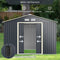 Coast - Tuinhuis - Stalen multifunctionele schuur 277 x 202 x 191 cm - Grijs
