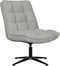 LABEL51 Vince Fauteuil - Grijs - Velvet - One Size - -