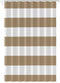 Loti Living Douchegordijn - Waterdicht - Anti Schimmel - Lichtbruin gestreept 120x200 cm