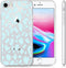 iMoshion Hoesje Geschikt voor iPhone SE (2022) / SE (2020) / 8 / 7 Hoesje Siliconen - iMoshion Design hoesje - Blauw / Transparant / Design Leopard Blue