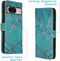 iMoshion Hoesje Geschikt voor Google Pixel 8 Pro Hoesje Met Pasjeshouder - iMoshion Design Softcase Bookcase - Meerkleurig / Blue Graphic