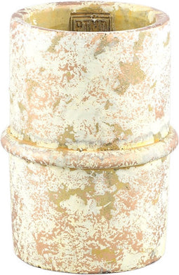 PTMD Werix Cream Cement Pot Center Rib Round M