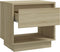 vidaXL - Nachtkastje - 45x34x44 - cm - bewerkt - hout - sonoma - eikenkleurig