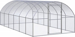 vidaXL - Kippenren - 3x6x2 - m - gegalvaniseerd - staal