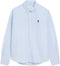 AMI Paris Ciel - Herenoverhemd - Button-down kraag - Lichtblauw - Maat XL