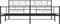 vidaXL - Bedframe - met - voetbord - zonder - matras - metaal - zwart - 180x200 - cm