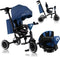 Lionelo Tris Plus - Driewieler - 2-in-1 - 360° draaibare zitting - Blue Denim