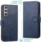 iMoshion Hoesje Geschikt voor Samsung Galaxy S21 FE Hoesje Met Pasjeshouder - iMoshion Luxe Bookcase - Donkerblauw