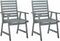 vidaXL - Tuinstoelen - 2 - st - massief - acaciahout - grijs