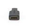 Gembird HDMI(F)-microHDMI(M) - Adapter - Vergulde contacten - Zwart