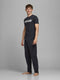 JACK&JONES JACJONES LOUNGE SET - T-shirt met spiegellogo en broek - Maat XL - Dark Navy