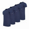 Cappuccino Italia 4-Pack T-shirts - Heren - Extra Lang - Navy Blauw (4 stuks)