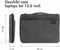 imoshion Laptop Sleeve met handvat - Laptop Hoes geschikt voor 15 / 15.3 / 15.6 / 16 / 16.2 inch - Grijs